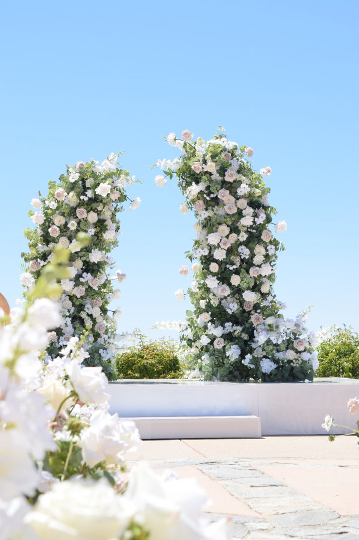 FULL CUSTOM SILK ARCH – Arch & Aisle Rentals